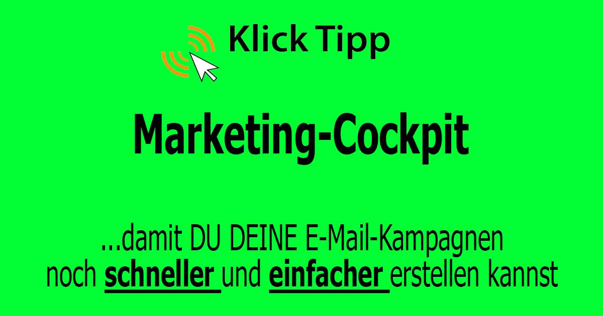 klick-tipp jetzt mit Marketing Cockpit